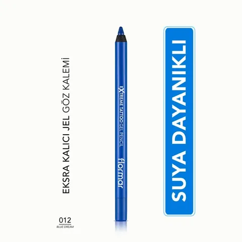 Flormar Extreme Tattoo Waterproof Gel Eyeliner - Blue Dream