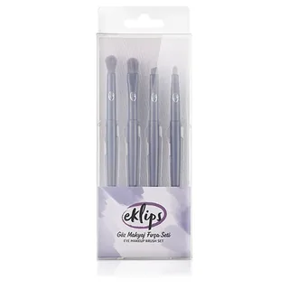Eklips 4-Piece Eye Makeup Brush Set for Flawless Application