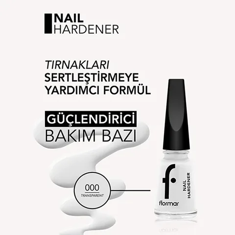 Flormar AHA Nail Hardener Base - Strengthens &amp; Protects Nails