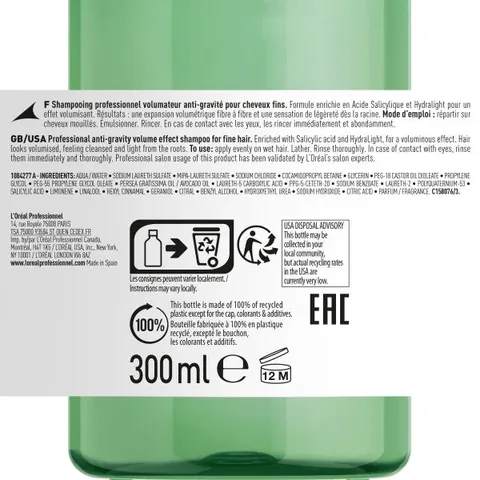 L'Oreal Professionnel Volumizing Shampoo for Fine Hair 300ml