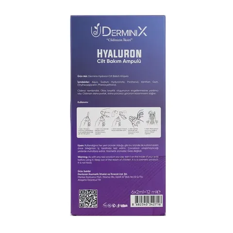 Derminix Hyaluron Ampoule 12ml - Hydrating Skin Care Serum