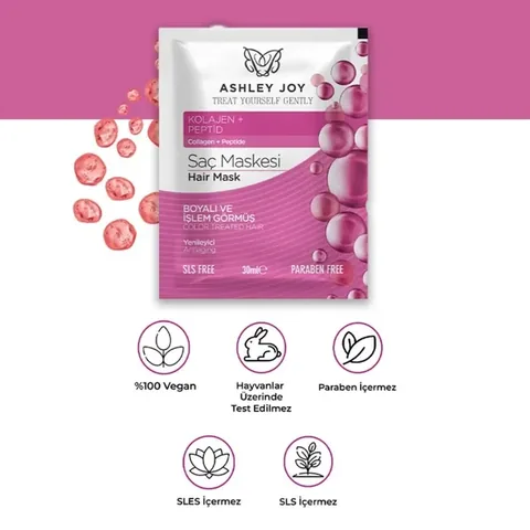 Ashley Joy Revitalizing Hair Mask 30ml - Nourishing Hair Treatment