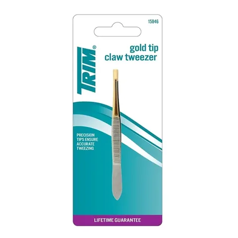 Définissez vos sourcils avec la pince Trim à pointe dorée