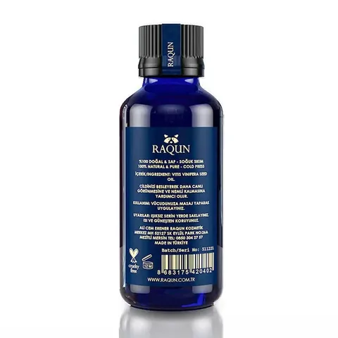 Raqun 50ml Aromatherapy Grape Seed Oil - Natural Skincare