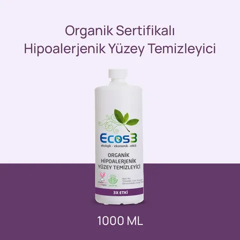 Ecos3 Umweltfreundlicher Hypoallergener Oberflächenreiniger 1L