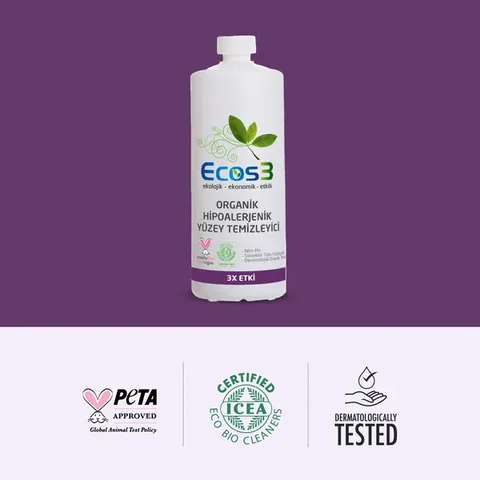 Ecos3 Umweltfreundlicher Hypoallergener Oberflächenreiniger 1L