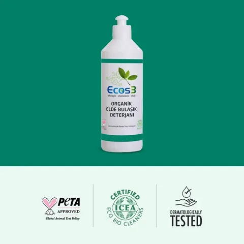 Ecos3 منظف ​​الأطباق العضوي إيكوس3 500 مل منظف صديق للبيئة