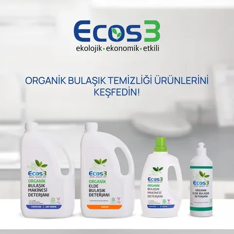 Ecos3 منظف ​​الأطباق العضوي إيكوس3 500 مل منظف صديق للبيئة
