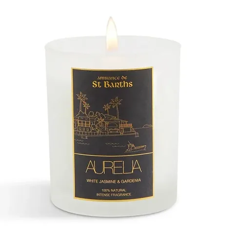 Aurelia Geneve Jasmine and Gardenia Scented Candle 180 gr - Transparent