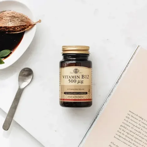 Solgar Vitamin B12 500 mcg - Energie- und Immunsystemunterstützung, 50 Kapseln