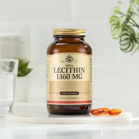 Solgar Lecithin 1360 mg 100 Soft Gelatin Capsules