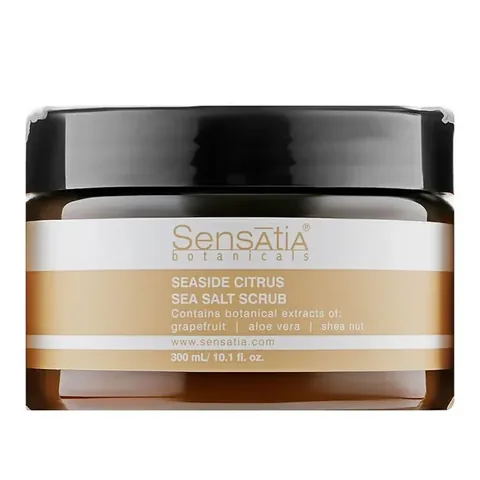 Sensatia Botanicals Citrus Sea Salt Scrub - 100ml Refreshing Exfoliant