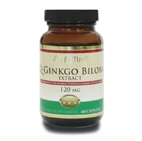 Lifetime Q Ginkgo Biloba 120mg, 60 Capsules for Brain Health