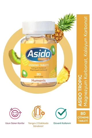 Asido Tropic 80 Tablets - Natural Dietary Supplement for Wellness