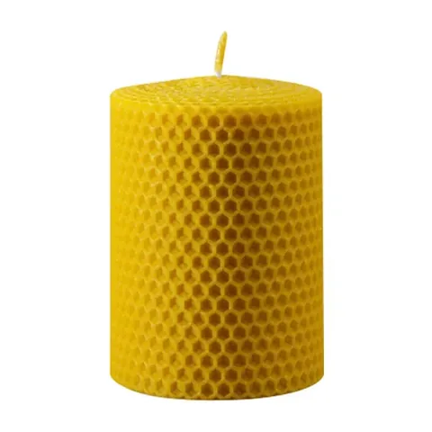 Halare Beeswax Aromatherapy Plump Yellow Candle - Natural Glow