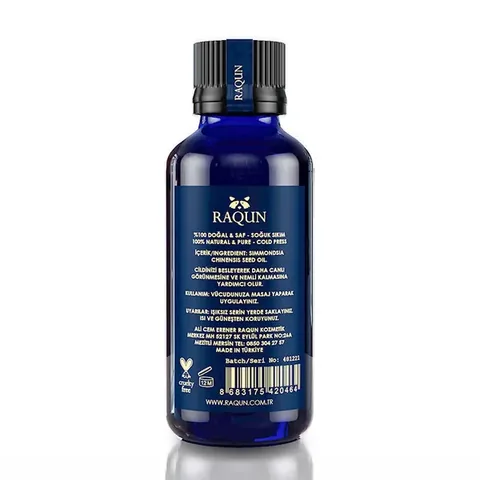 Raqun Aromatherapy Jojoba Oil 50ml - Natural Skin Moisturizer