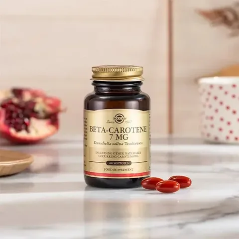 Solgar Beta Carotene 7 mg 60 Soft Gelatin Capsules