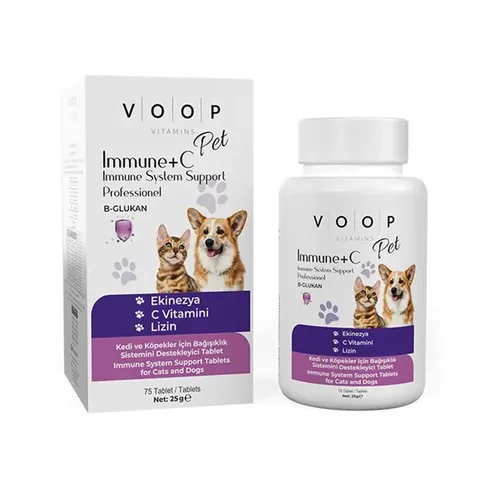 VOOP Immune Support Tablets for Cats & Dogs - 75 Count