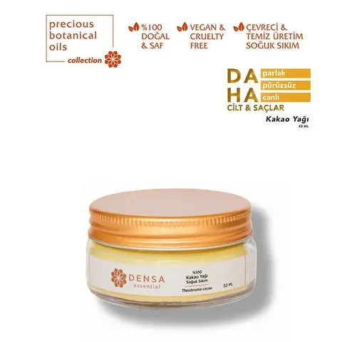 Densa Essential Cold Pressed Cocoa Oil - 50ml Pure Moisturizer