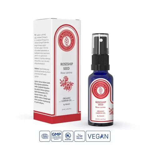 Arotolia Organic Rosehip Seed Oil 30ml - Nourishing Skincare