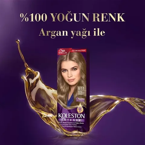 Wella Koleston Intense Saç Boyası 8/11 Ekstra Açık Küllü Kumral