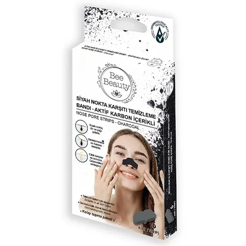 Bee Beauty Bande Anti-Points Noirs Charbon Actif