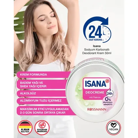 Isana Deodorant Cream 50 ml