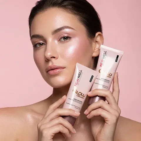 New Well Natural Shimmering Glow Creamy Highlighter 30 ml Sandstone