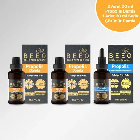 BEEO Капли прополиса водорастворимые набор