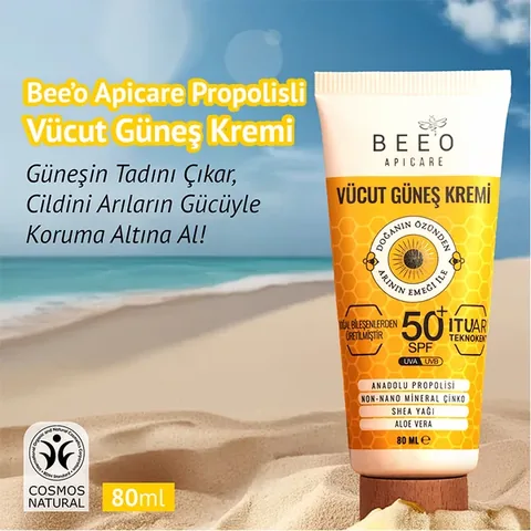 BEEO Propolis Mineral Zinc Organic Body Sun Cream
