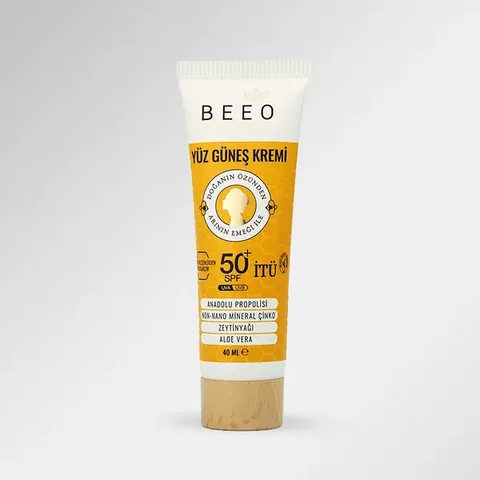 BEEO Прополис Минеральный Цинк Солнцезащитный Крем SPF 50+