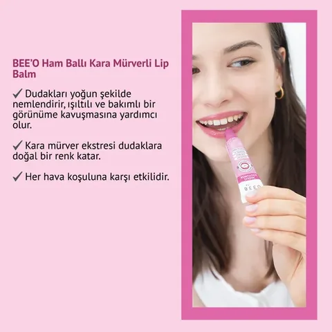 BEEO Raw Honey Elderberry Organic Lip Balm