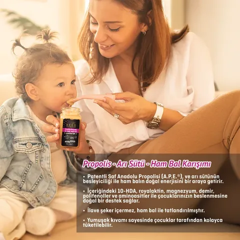 BEEO Royal Jelly Raw Honey Propolis Paste (Children's)