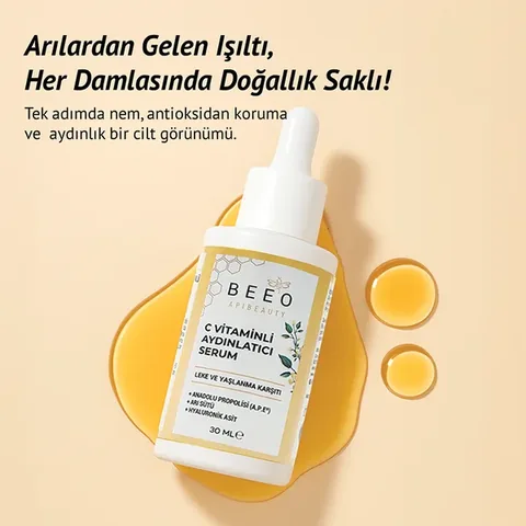 BEEO Organic Propolis Royal Jelly Vitamin C Brightening Anti-Spot Serum