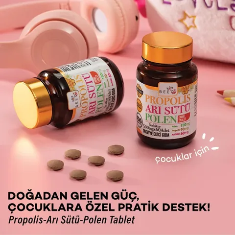 BEEO Propolis Royal Jelly Pollen Natural Tablet (Child)