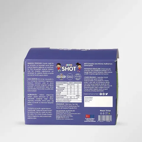 BEEO Black Elderberry Children's Shot 12 pcs