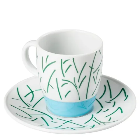 Art Edition - Ayşe Erkmen Turkish Coffee 2-piece Cup Set 'Yaprak'