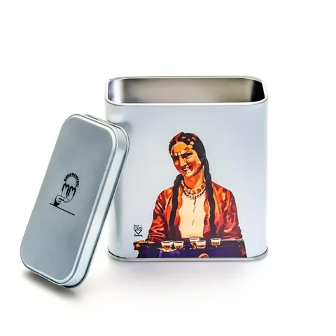 Retro Collection Metal Box 'Woman Serving Coffee'
