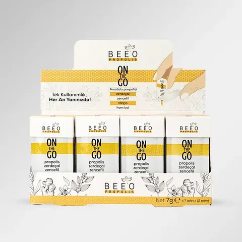 BEEO Raw Honey Propolis Ginger Paste 12 pcs