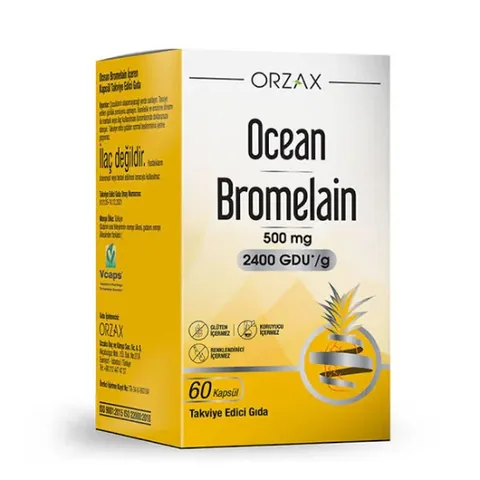 Orzax Ocean Bromelain 60 Capsules