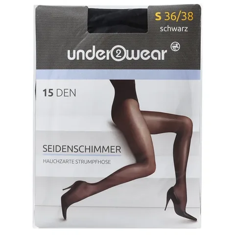 Underwear Collant voile 15 den Noir brillant Taille 36-38