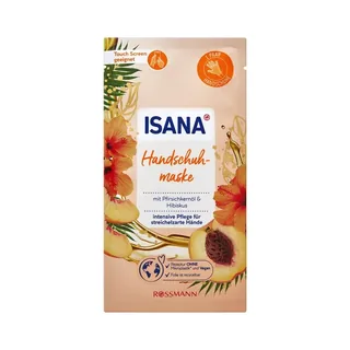 Gants Masque Mains Isana Pêche 1 pc