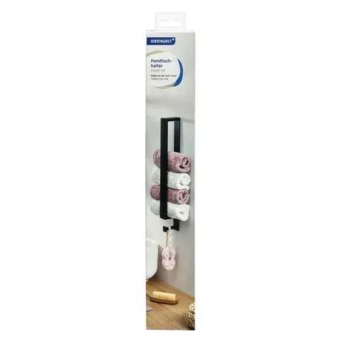 Porte-serviettes de salle de bain Ideenwelt Noir Long