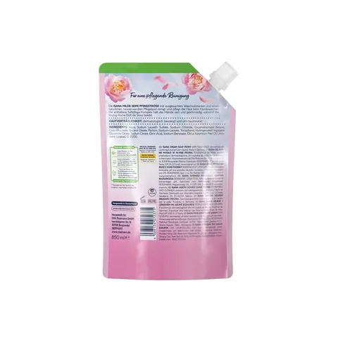 Isana Liquid Soap Refill Peony 850 ml