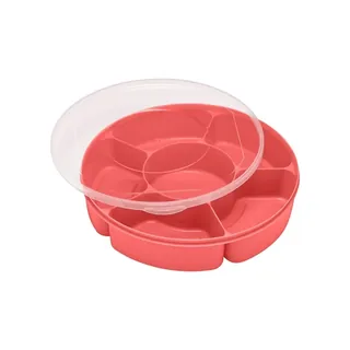 Boîte à goûter Ideenwelt à 5 compartiments rouge