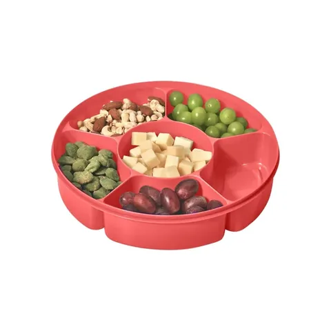 Ideenwelt Snack Box 5-Compartment Red