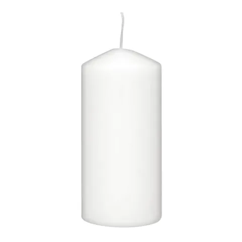 Bougie cylindrique Rubin Licht blanche 150x75 mm