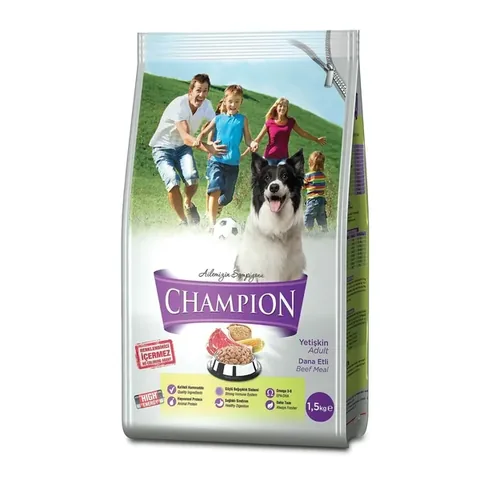 Nourriture sèche pour chiens Champion Bœuf 1500 gr