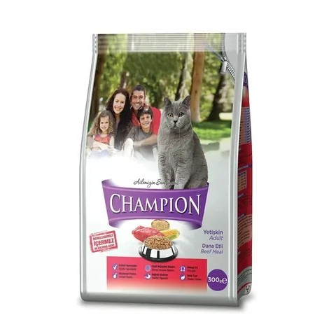 Nourriture sèche pour chats Champion Bœuf 300 gr