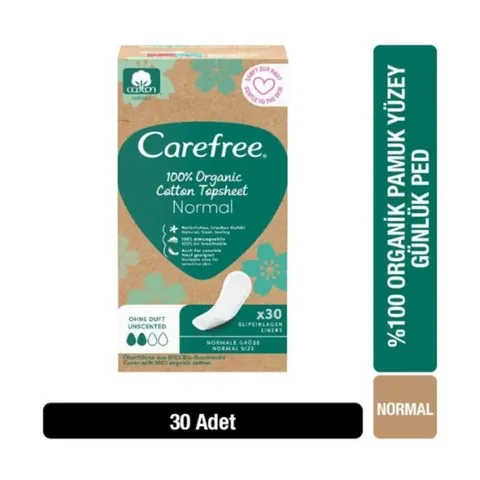 Carefree Organik Günlük Ped 30lu Normal